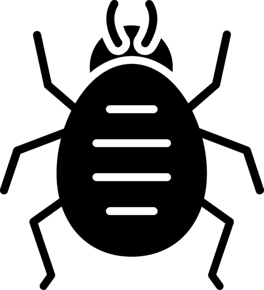 Mite Glyph Icon Design vector