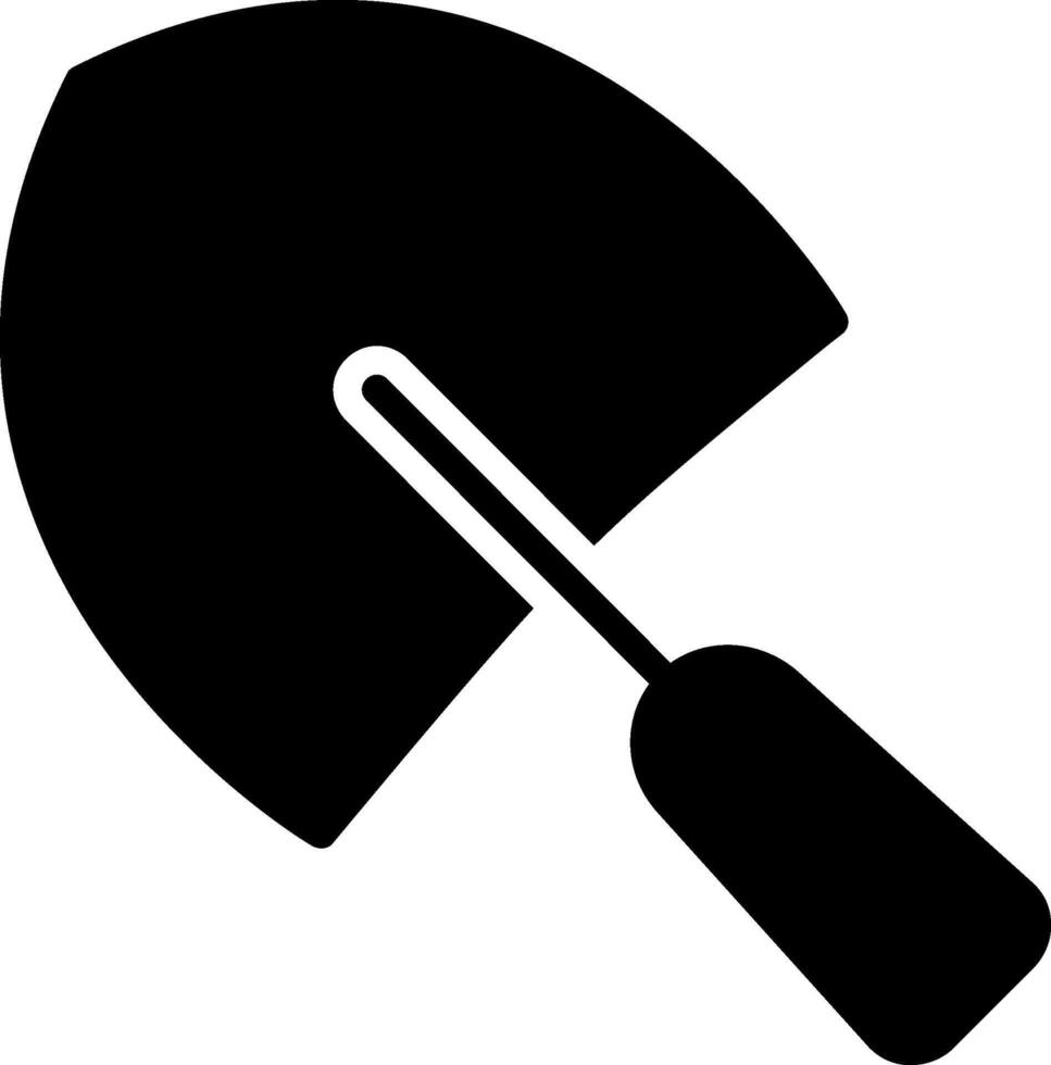 Trowel Glyph Icon Design vector