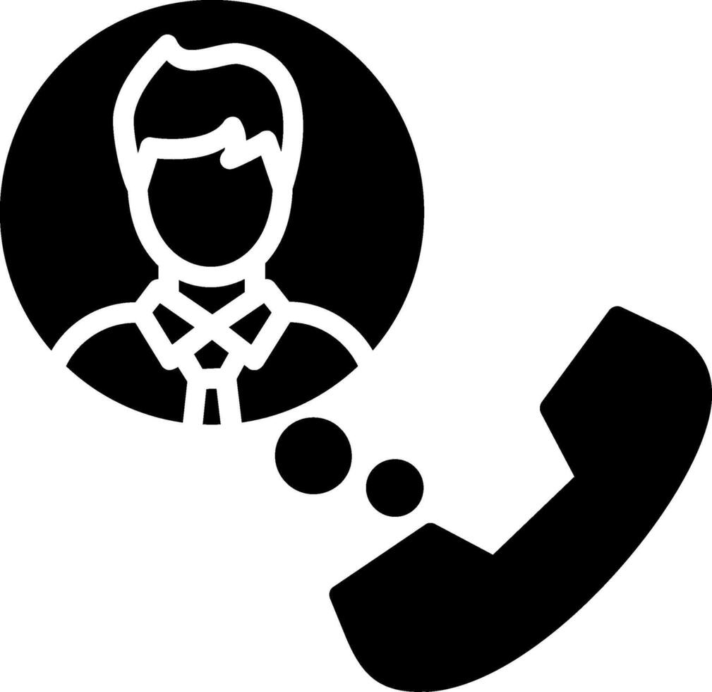Contact Glyph Icon Design vector
