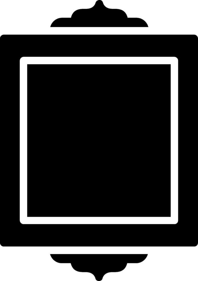 Frame Glyph Icon Design vector