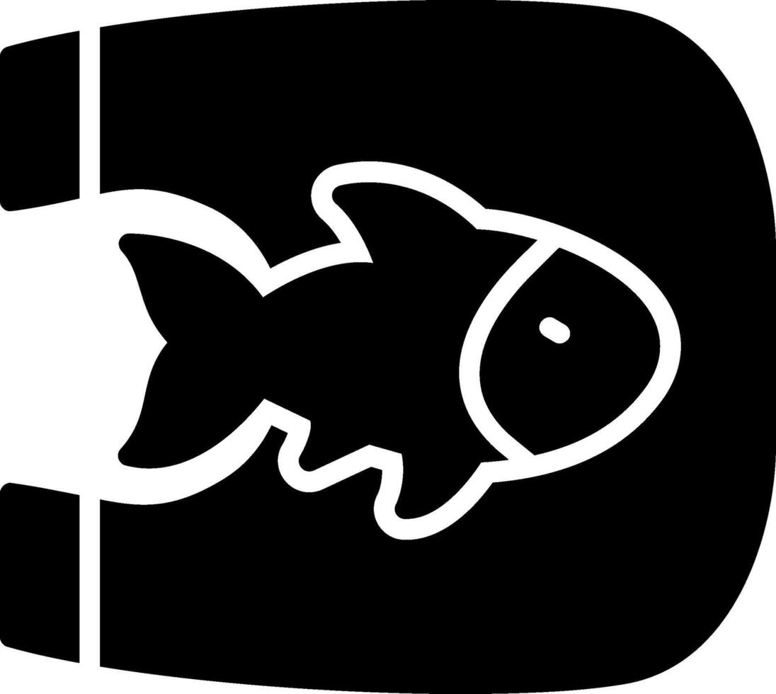 Fish Glyph Icon Design vector