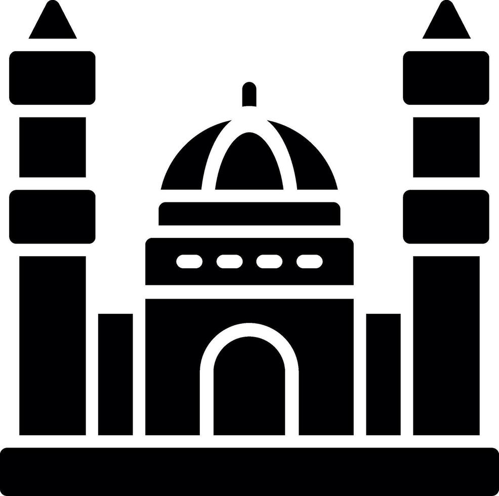 Hagia Sophia Glyph Icon Design vector