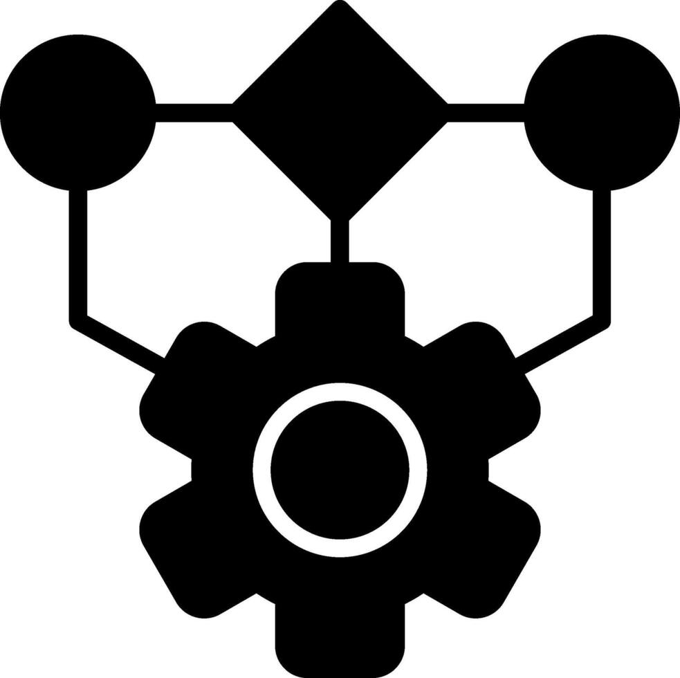 Management Glyph Icon Design vector