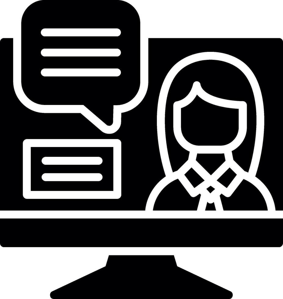 OnGlyph learning Glyph Icon Design vector