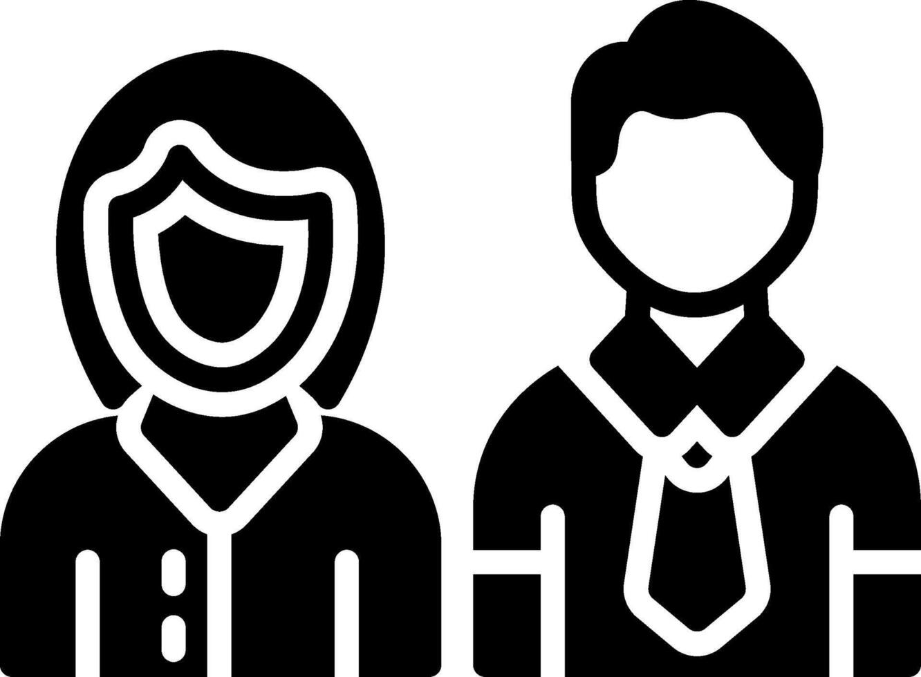 Team Glyph Icon Design vector