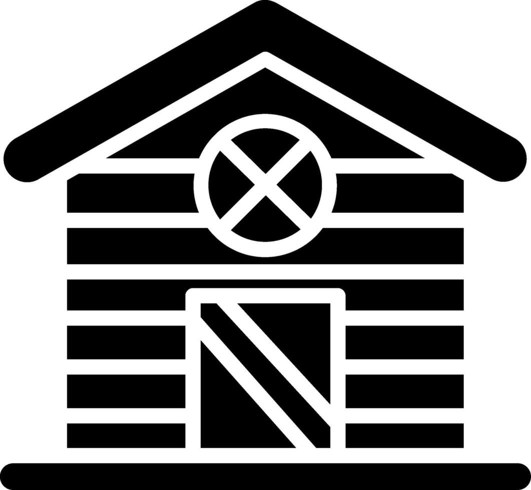 Shed Glyph Icon Design vector