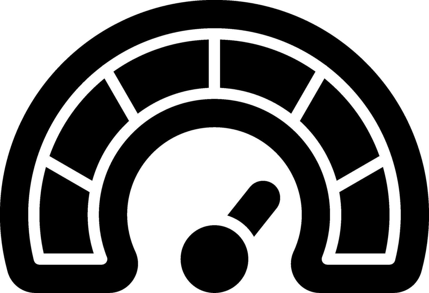 Velocity Glyph Icon Design vector