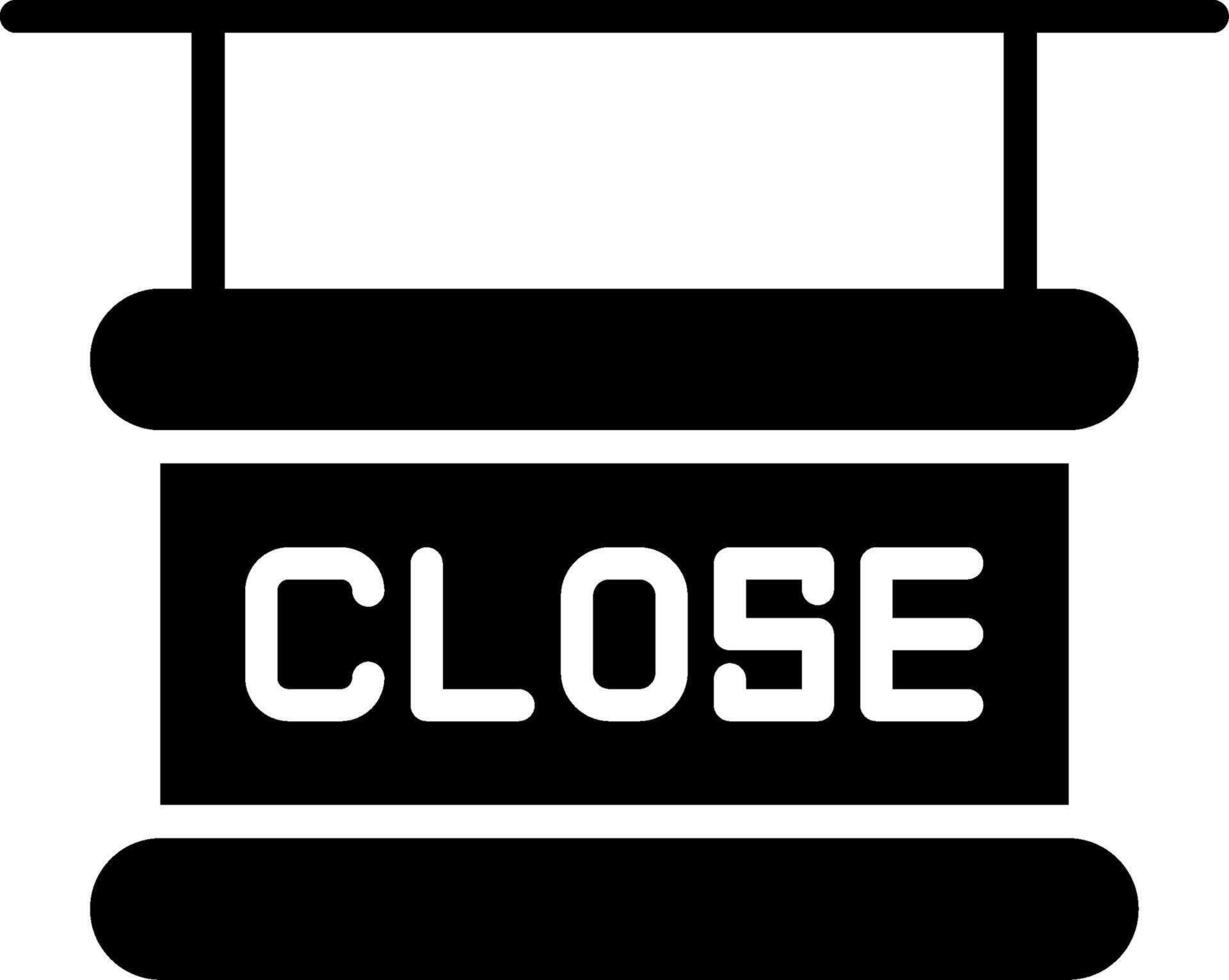 Close Glyph Icon Design vector