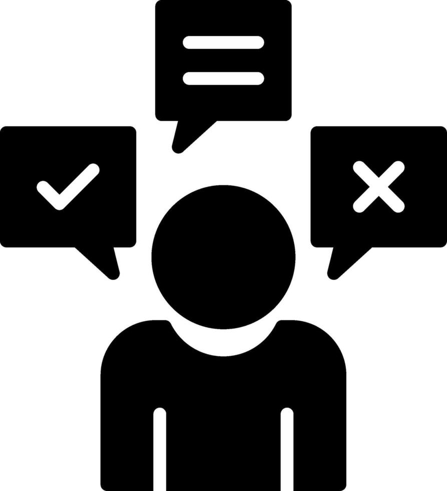 Expression Glyph Icon Design vector