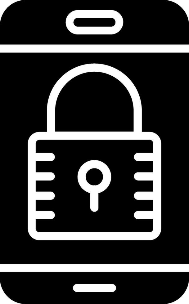 Lockout Glyph Icon Design vector