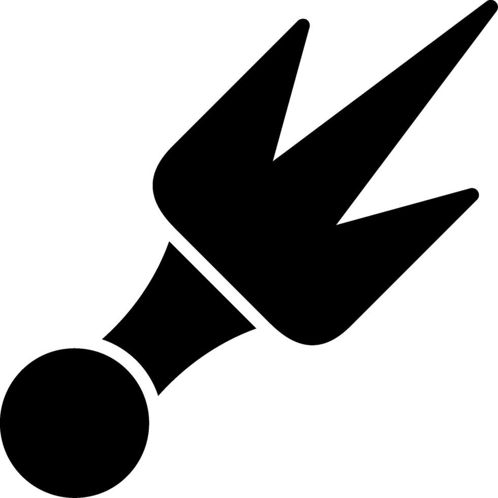 Sai Glyph Icon Design vector