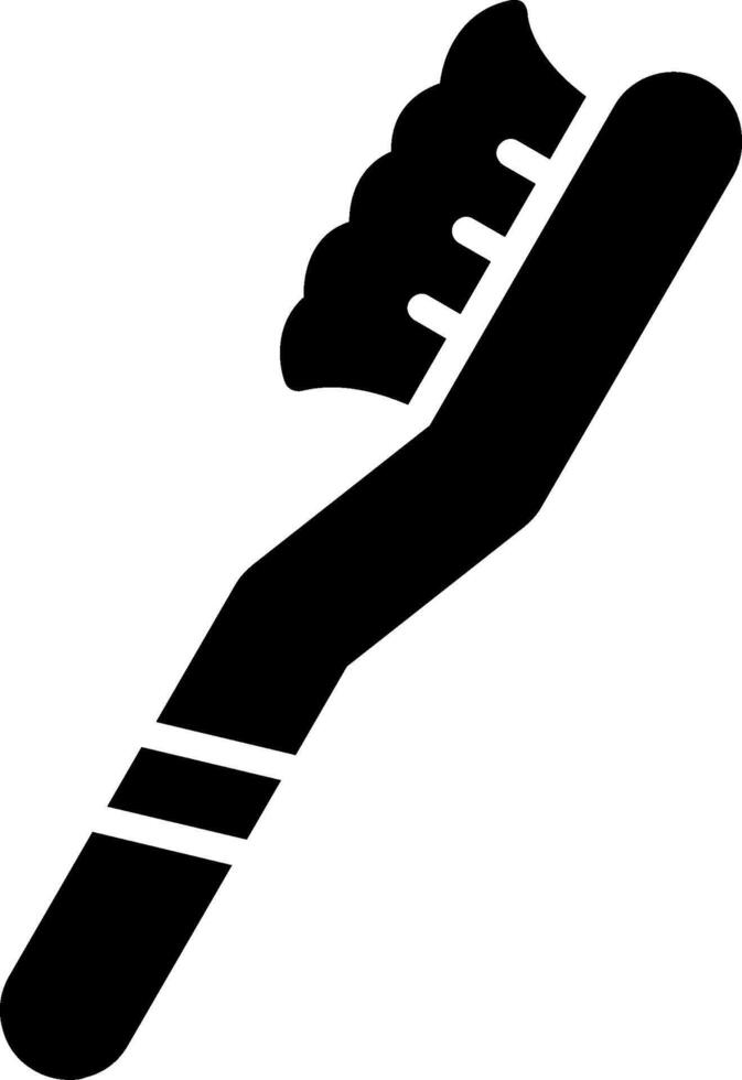 Toothbrush Glyph Icon Design vector