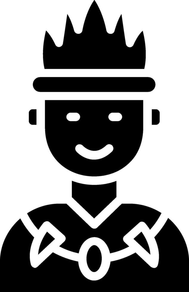 Tribe Glyph Icon Design vector