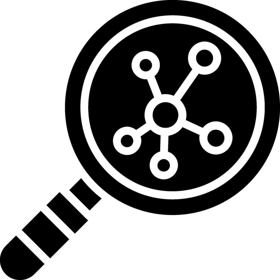 Neuron Glyph Icon Design vector