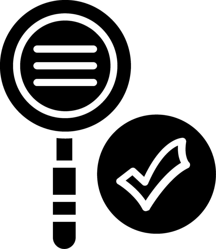 Search Glyph Icon Design vector