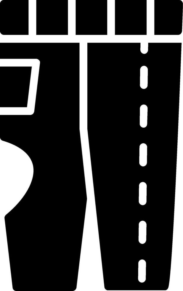 Trouser Glyph Icon Design vector