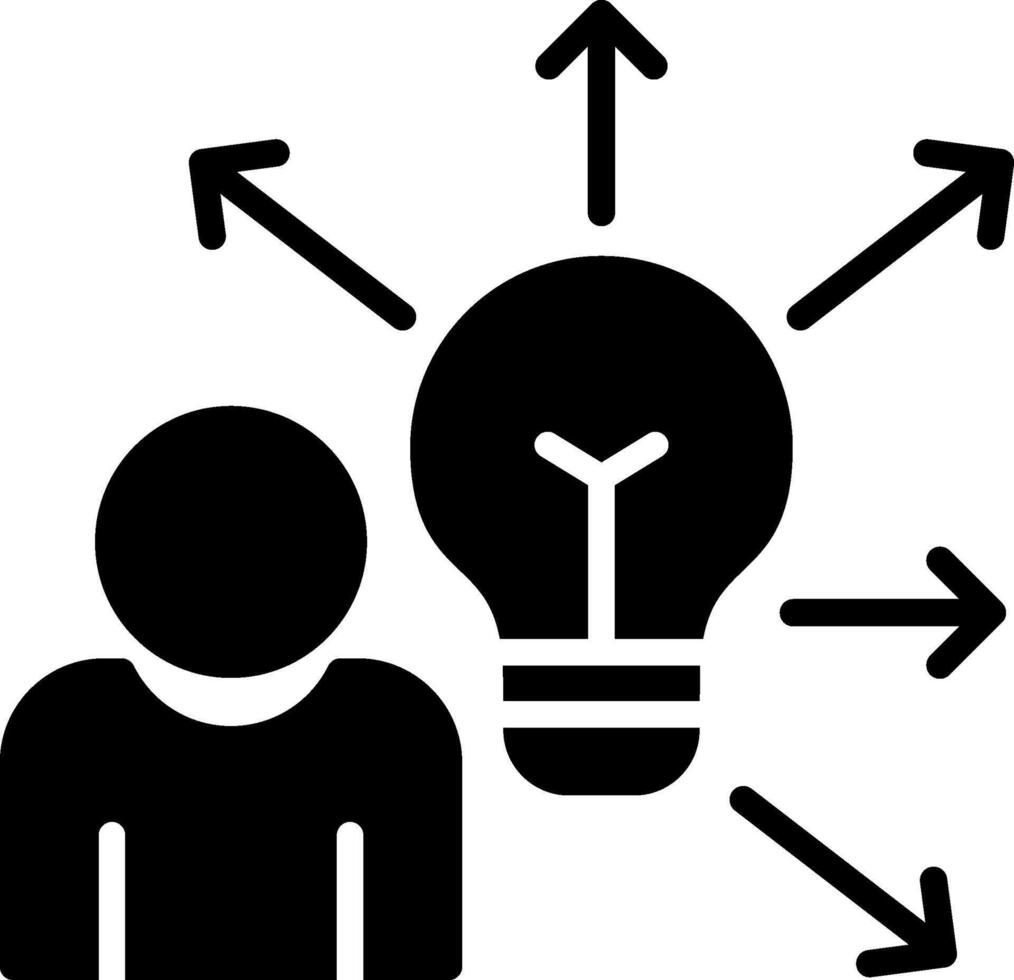 Ability Glyph Icon Design vector