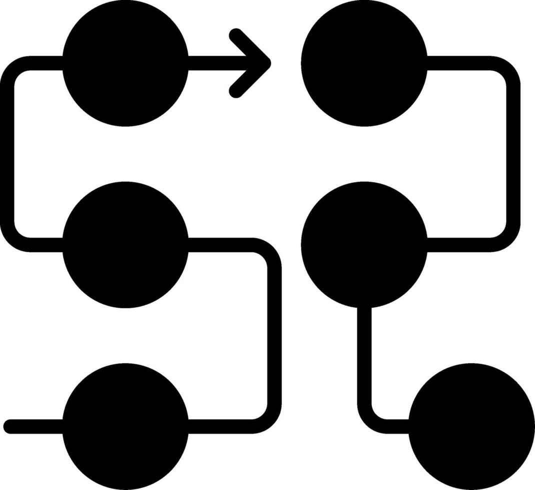 Dependencies Glyph Icon Design vector