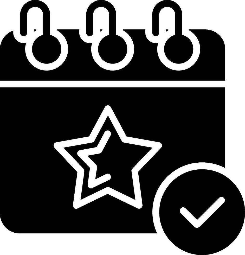Event Glyph Icon Design vector