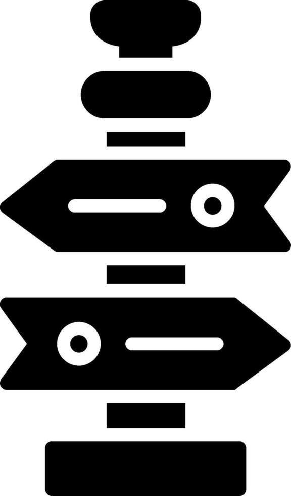 Guidance Glyph Icon Design vector