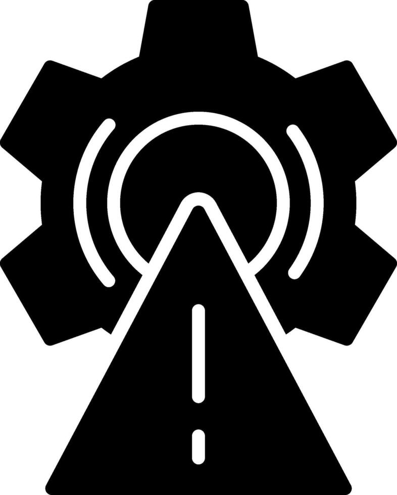 Risk Glyph Icon Design vector