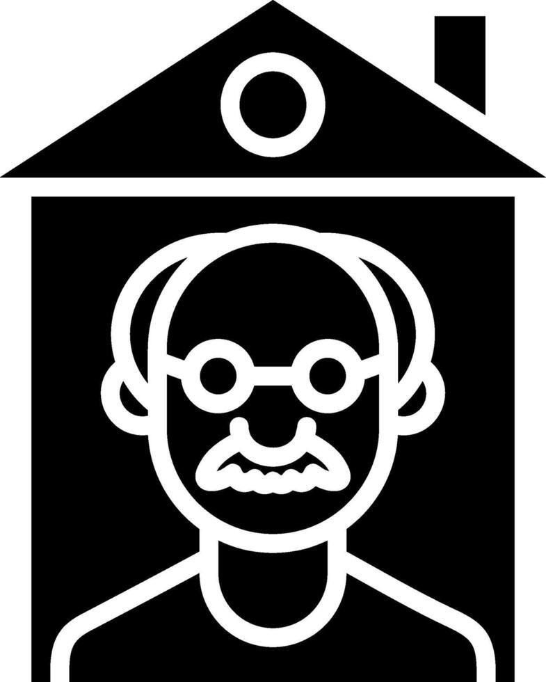 Isolation Glyph Icon Design vector