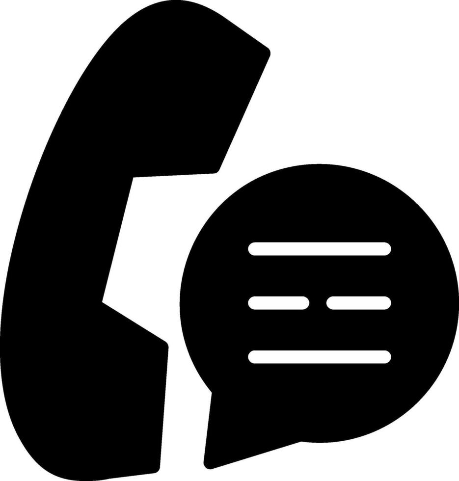 Phone Glyph Icon Design vector