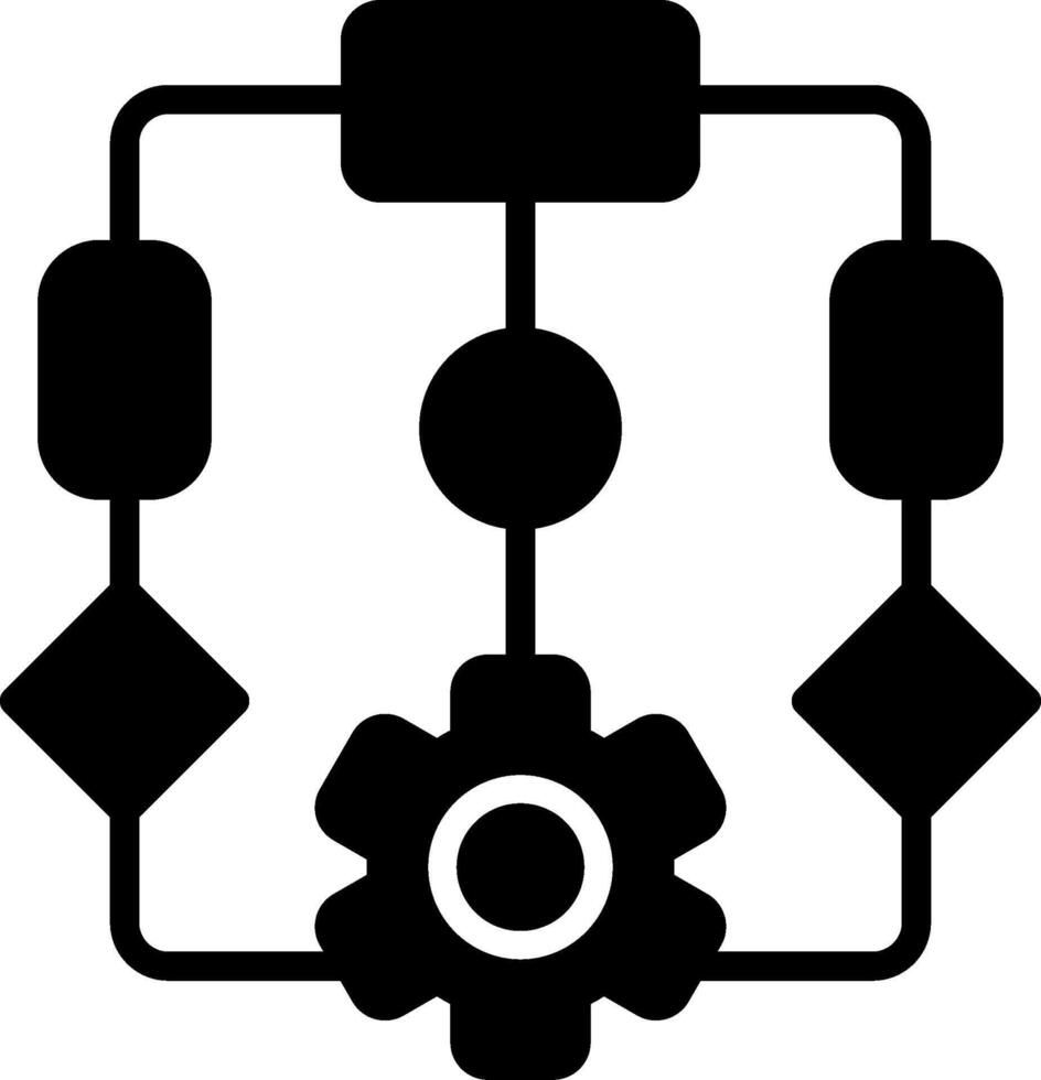 Program Glyph Icon Design vector