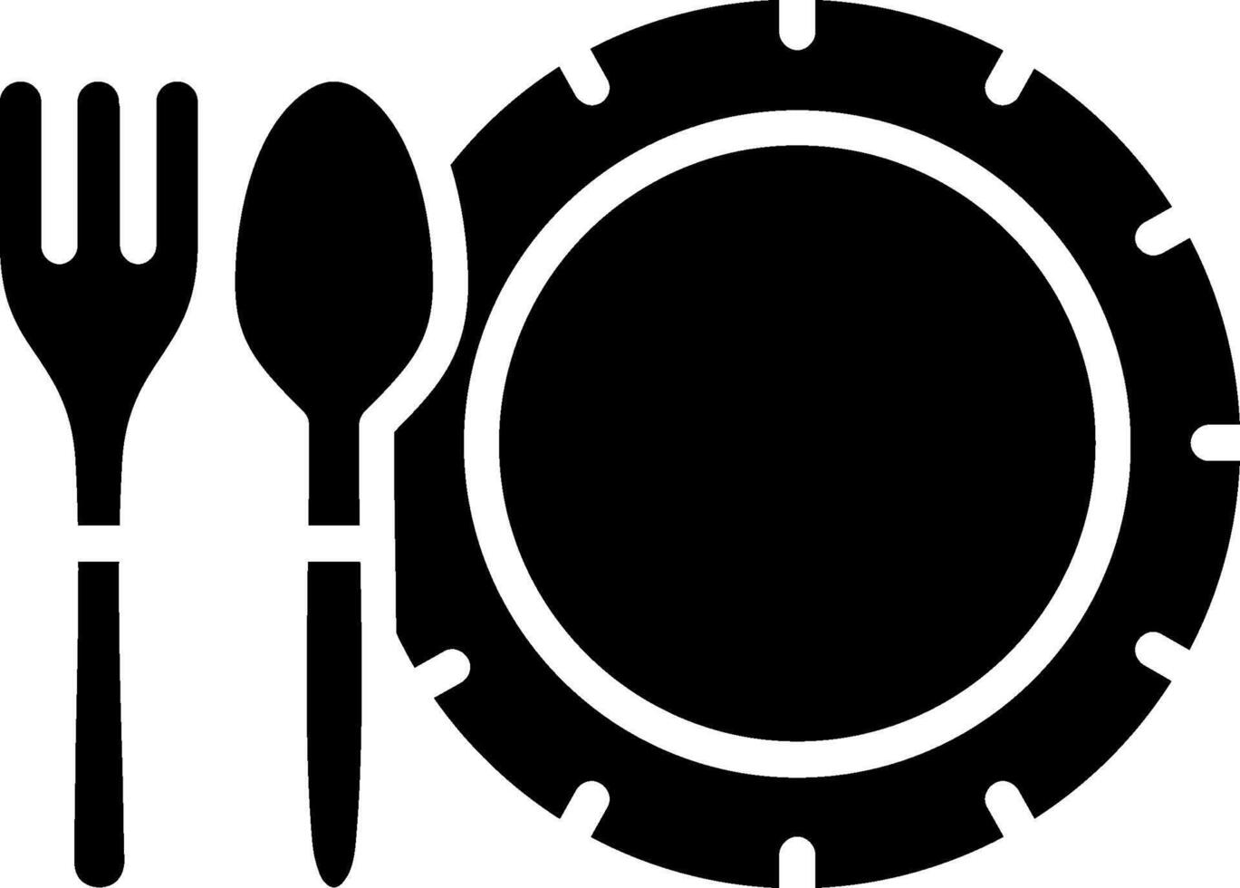 Cutlery Glyph Icon Design vector