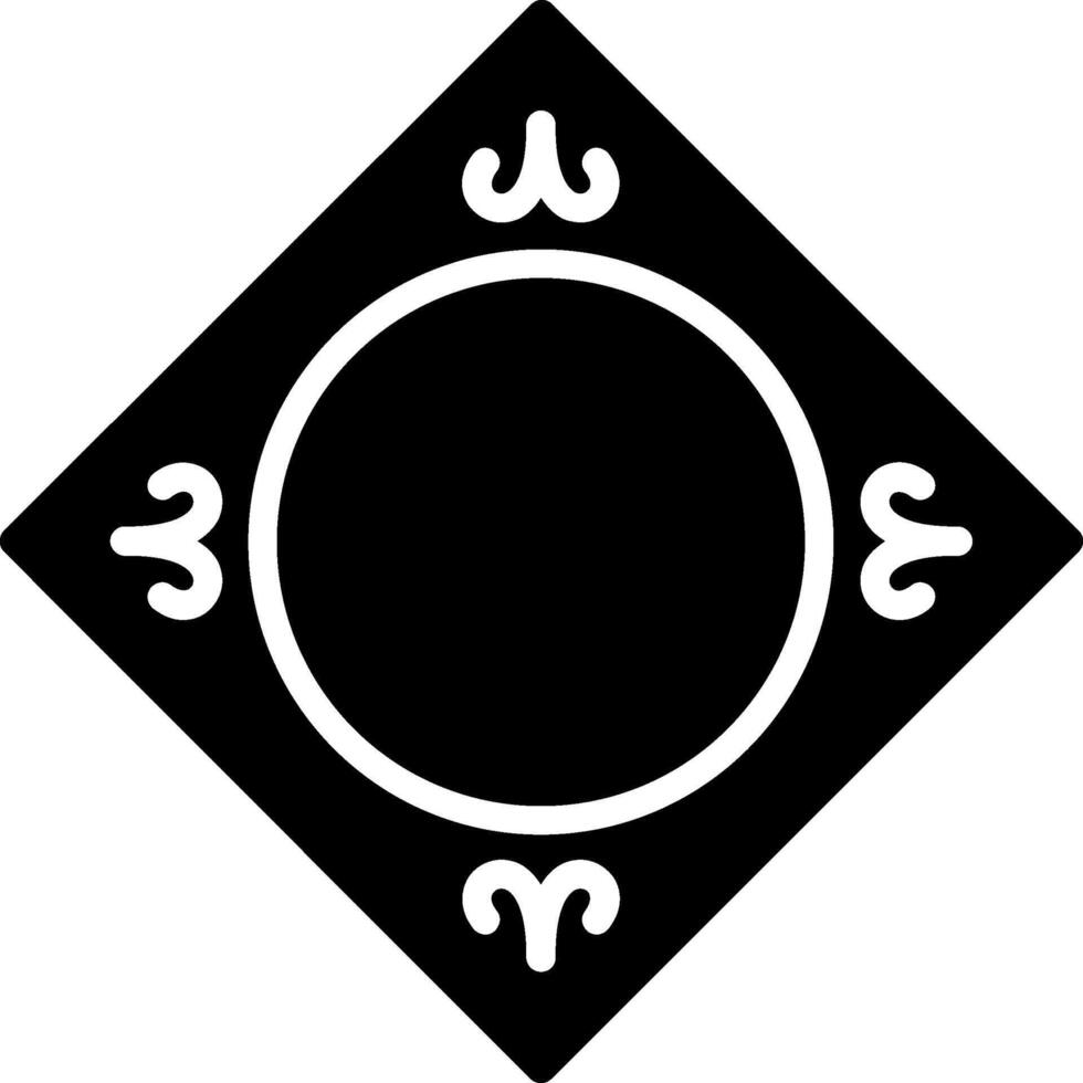 Frame Glyph Icon Design vector