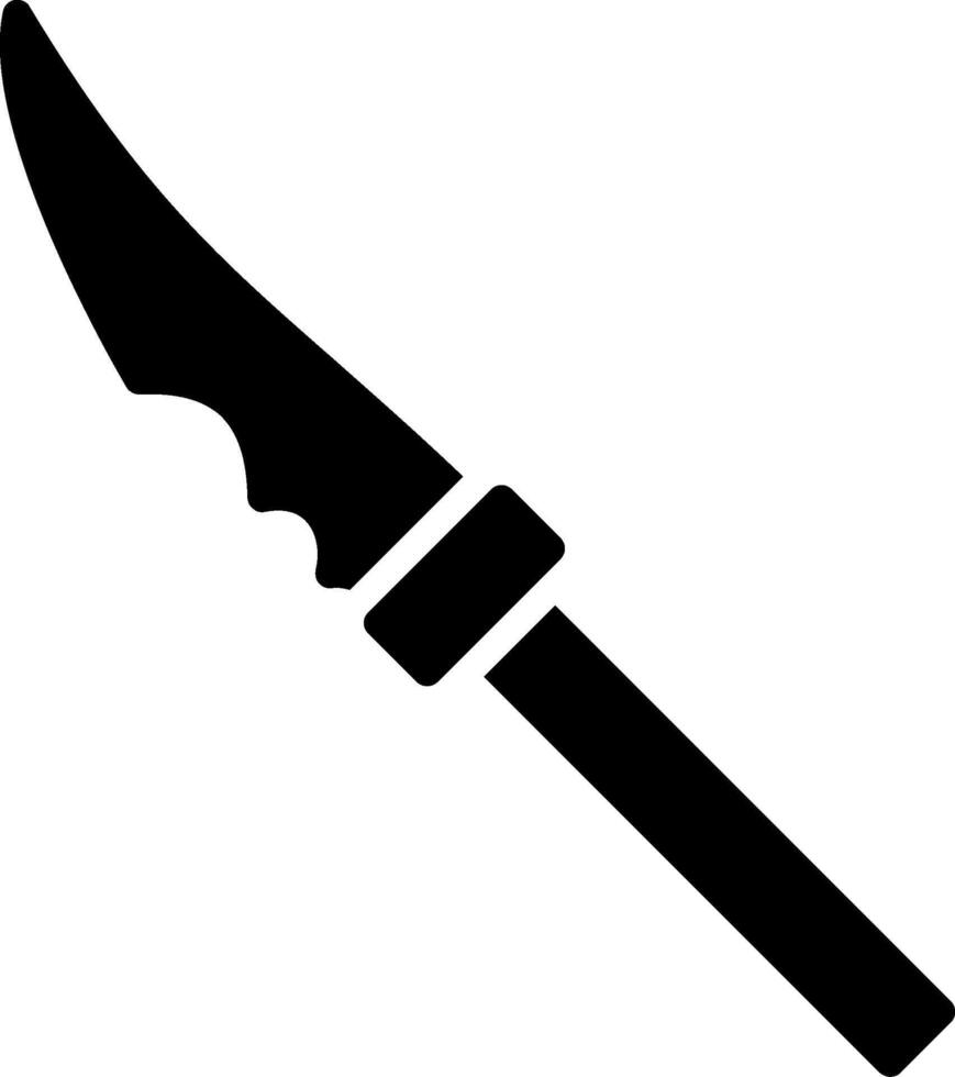 Naginata Glyph Icon Design vector