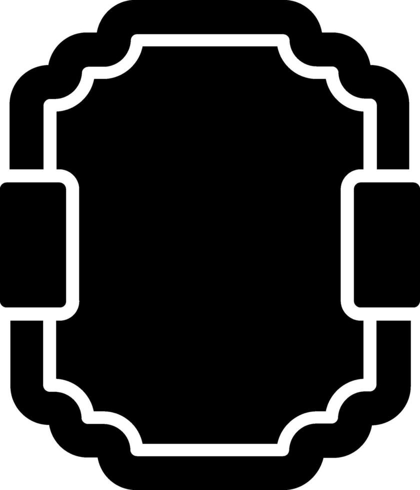Frame Glyph Icon Design vector