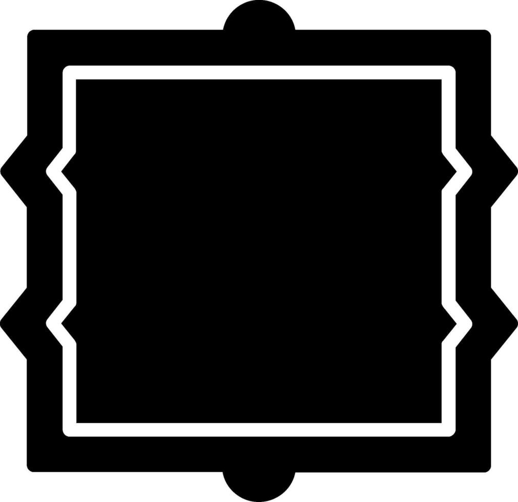 Frame Glyph Icon Design vector