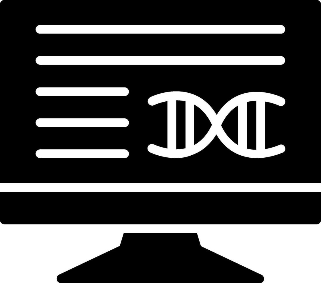 Screen Glyph Icon Design vector
