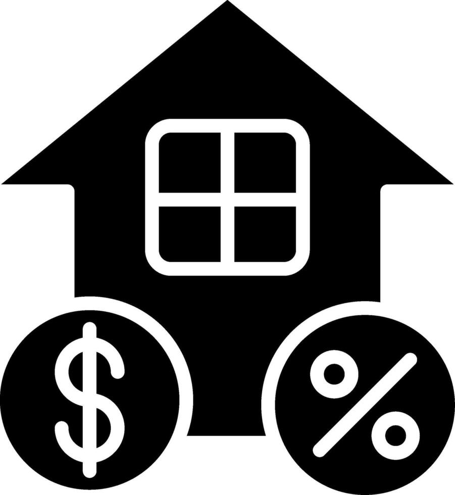 House Glyph Icon Design vector