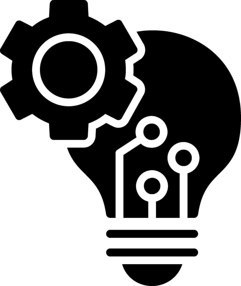 Innovation Glyph Icon Design vector