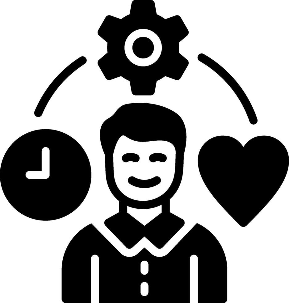 Organized life Glyph Icon Design vector