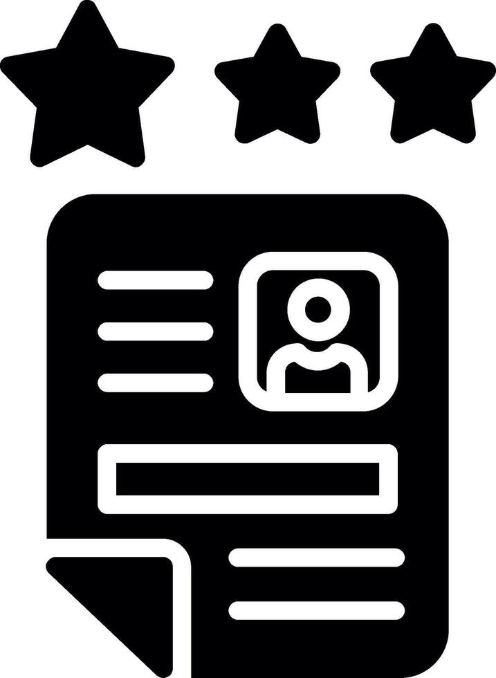 Office Not Qualified Glyph Icon Design vector
