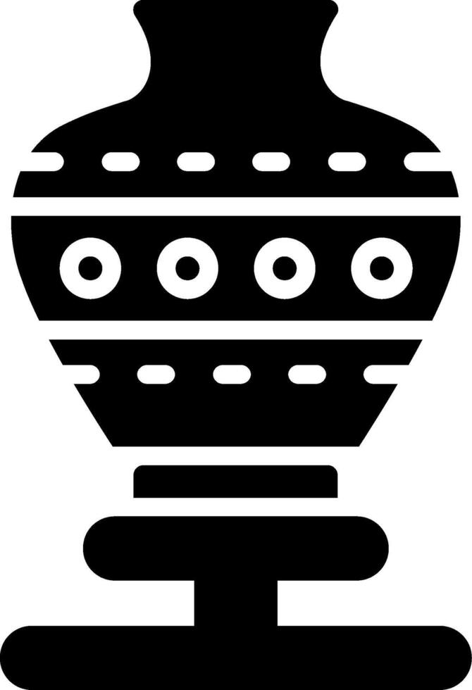 Pottery Glyph Icon Design vector