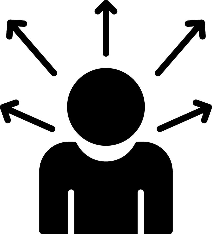 User Glyph Icon Design vector