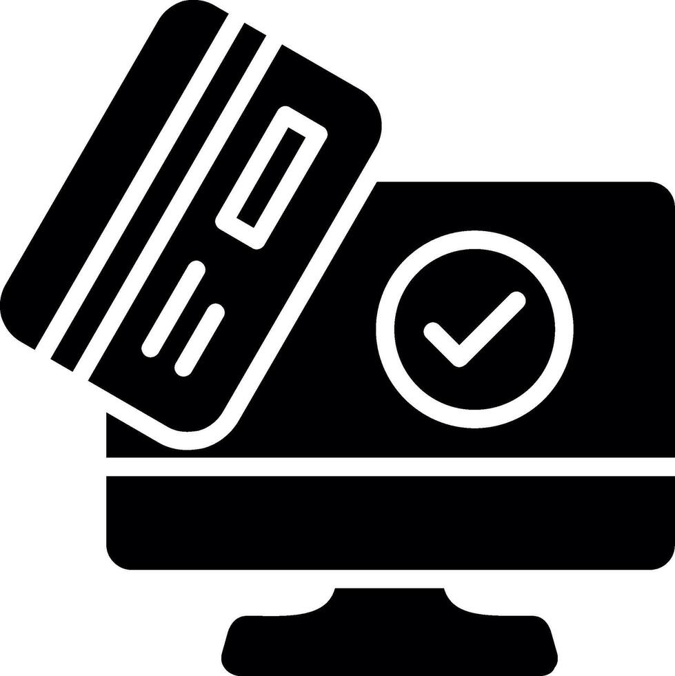 E-payment Glyph Icon Design vector