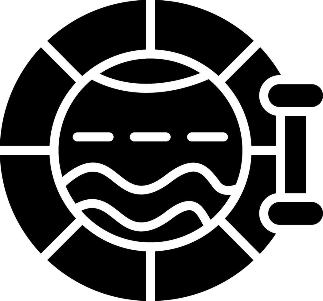 Porthole Glyph Icon Design vector
