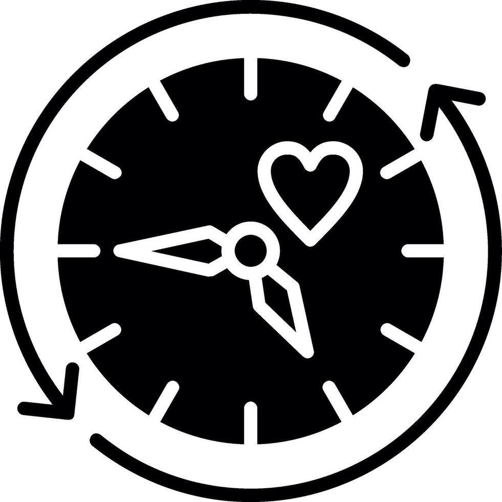 Refresh arrow Glyph Icon Design vector