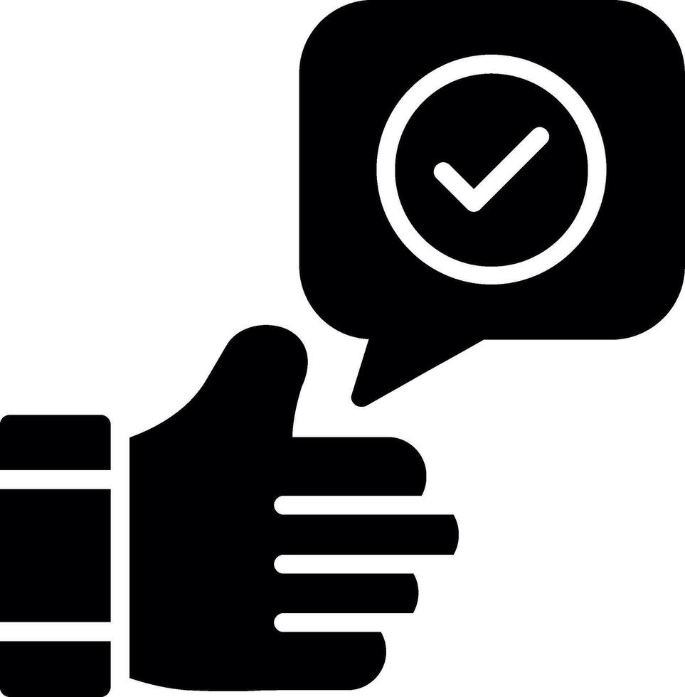 Appreciation Glyph Icon Design vector