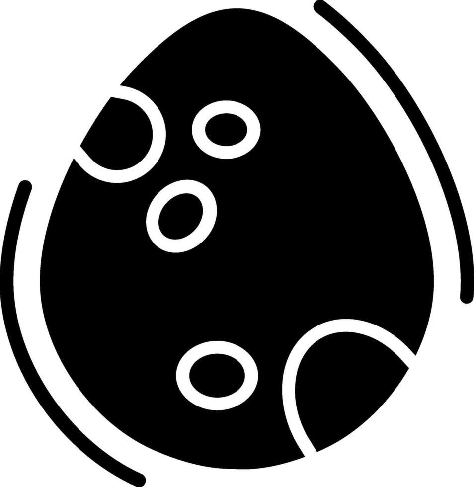 Dinosaur egg Glyph Icon Design vector