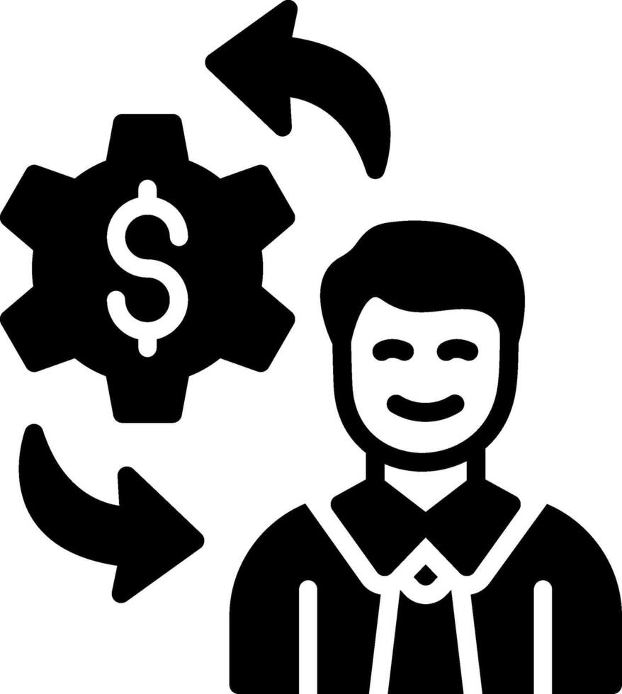 Employment Glyph Icon Design vector
