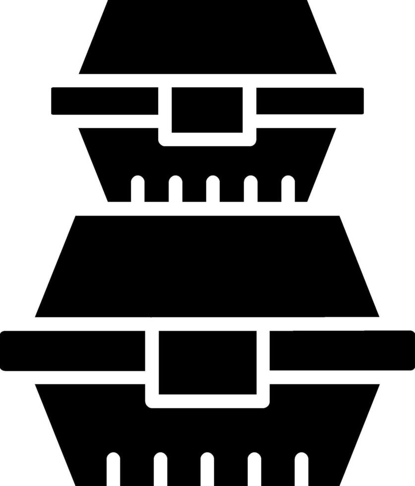 Food Container Glyph Icon Design vector