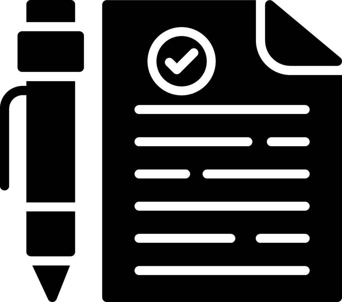 Terms Of Condition Glyph Icon Design vector
