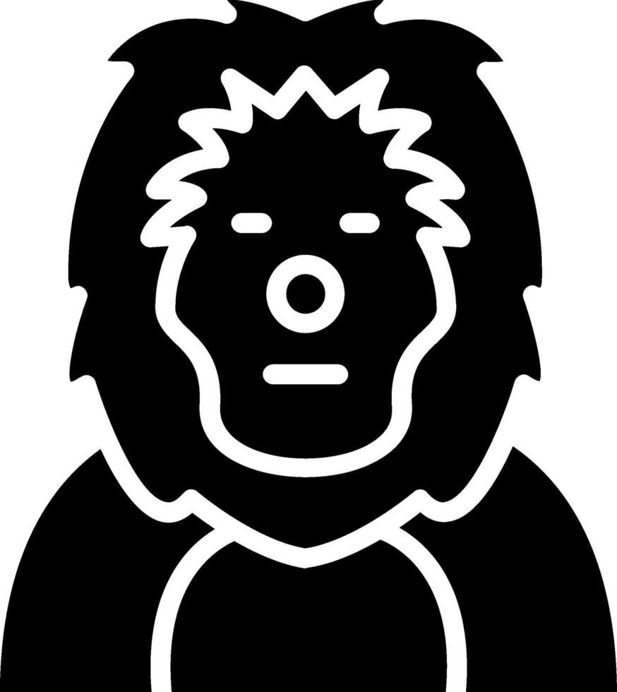 Big Foot Glyph Icon Design vector
