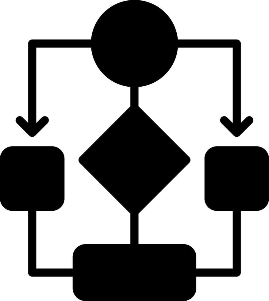 Data Flow Glyph Icon Design vector
